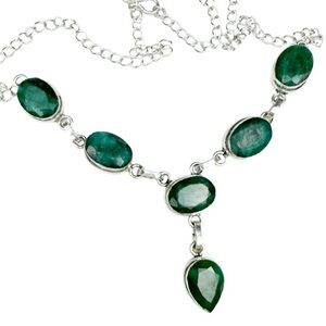 Sterling silver Y- drop necklace